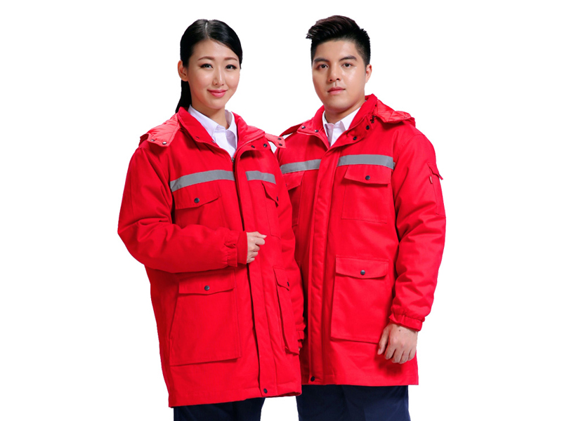 http://www.mtpq.com.cn 紅色工作服沖鋒衣展示